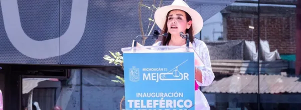 Inauguran el teleférico de Uruapan, una nueva forma de transformar la ciudad desde las alturas.