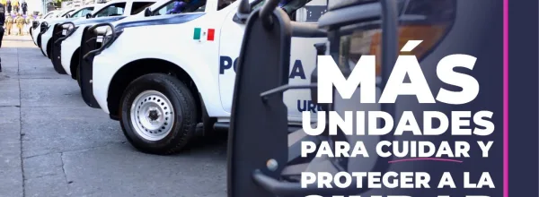 Histórica inversión dota de parque vehicular a la Policía Municipal de Uruapan